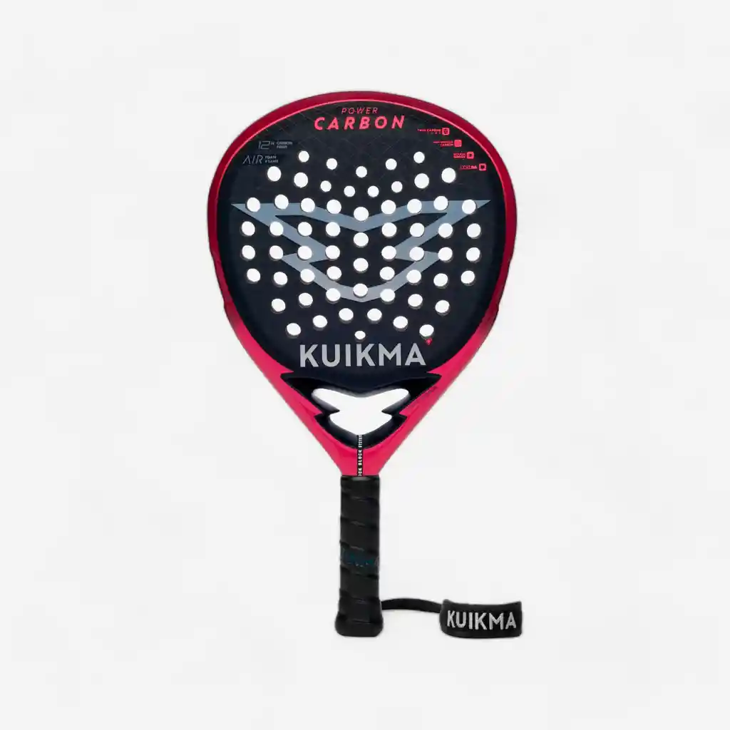 Pala de Pádel Para Adulto Kuikma Pr Power Carbon - Negro/rojo