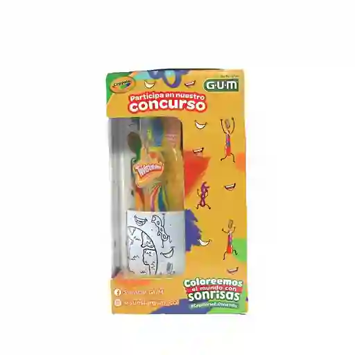 Gum Cepillo de Dientes + Flosser Twisstable + Coloreable