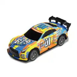 Carro de Control Remoto Graffiti Amarillo Con Luz Serie Miniso