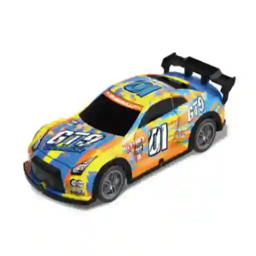 Carro de Control Remoto Graffiti Amarillo Con Luz Serie Miniso