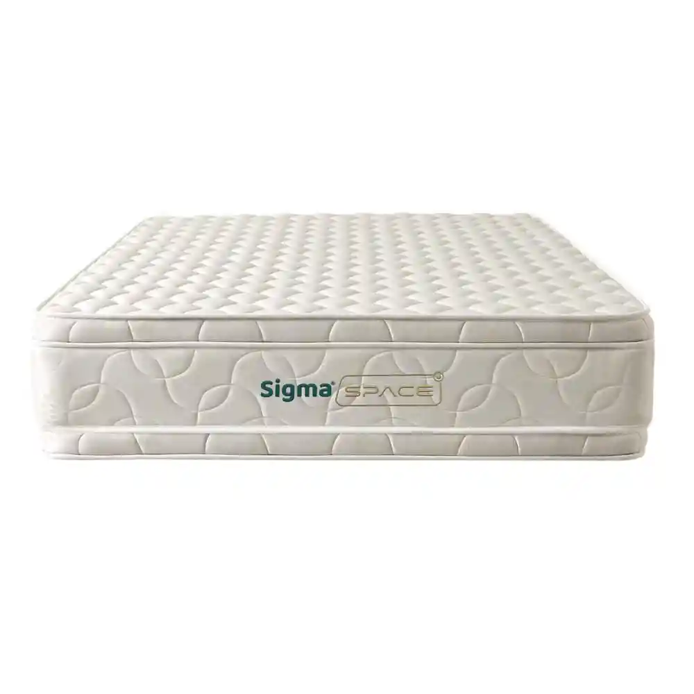 Colchón Fantasia Semidoble (120 X 190 Cm) Space Doble Pillow Resortado Semifirme