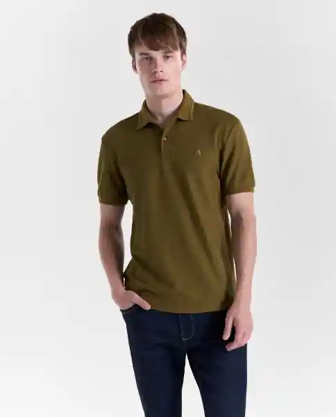 Polo Hombre Verde Talla M 809G001_VER180627 Americanino