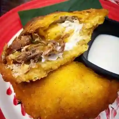Arepas de huevo con carne