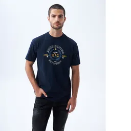 Camiseta Hombre Azul Talla M 842F009 Americanino