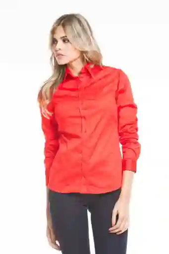 Ragged Camisa Impecable Color Rojo Medio Talla XS
