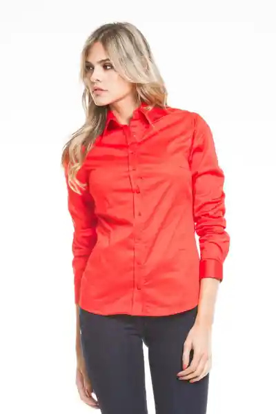 Ragged Camisa Impecable Color Rojo Medio Talla XS