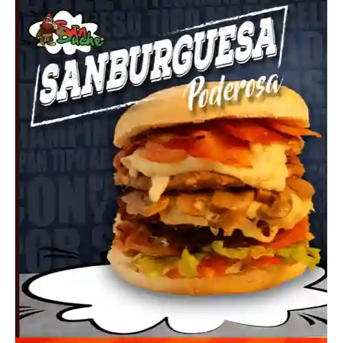 Sanburguesa Poderosa Papas + Bebida 400 ml