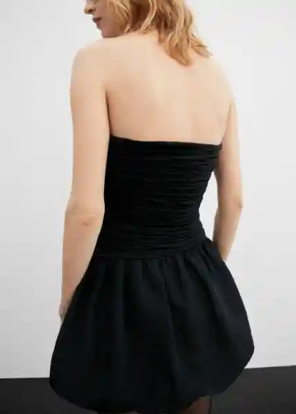 Vestido Bubble Negro Talla L Mujer Mango