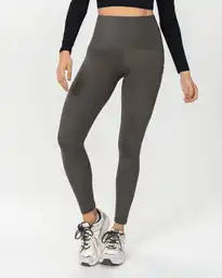 Legging Bolsillo Control Medio L - Gris