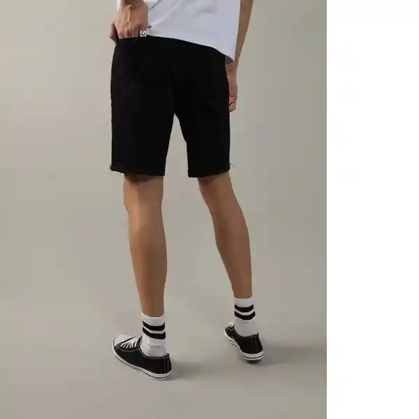Bermuda Hombre Negro Talla: 34 American Eagle