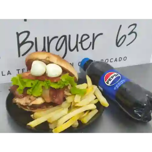 Hamburguesa Panda Mixta Especial en Comb