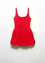 Vestido Nube Rojo Talla S Mujer Mango