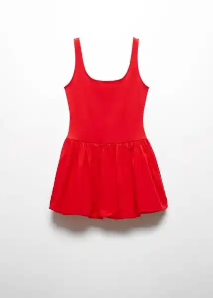 Vestido Nube Rojo Talla S Mujer Mango