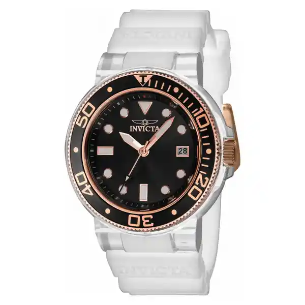 Invicta Reloj Señora Transparente Blanco 37306