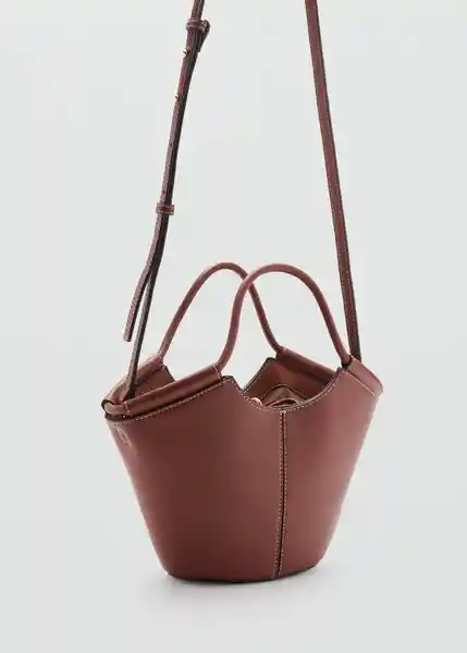 Bolso P Emilia Cuero Talla 99 Mujer Mango
