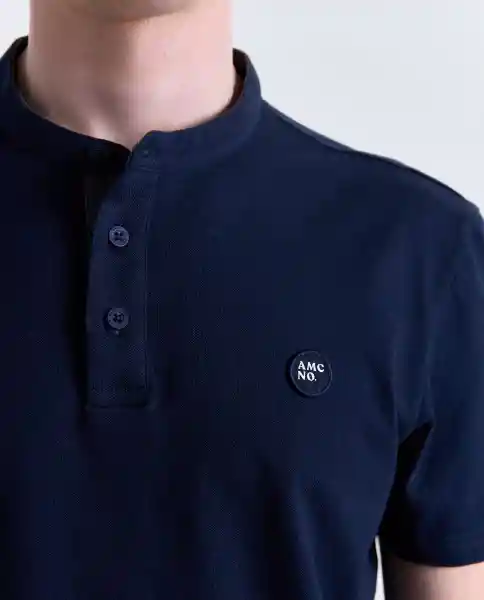 Polo Hombre Azul Talla M 809G010_AZU194024 Americanino