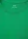 Camiseta Chalaca Verde Talla M Mujer Mango