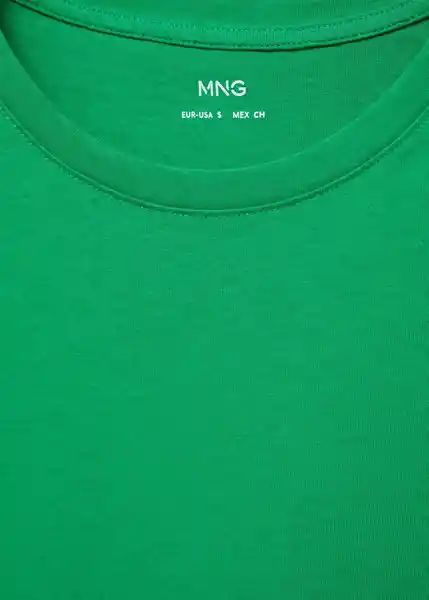 Camiseta Chalaca Verde Talla M Mujer Mango