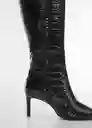 Botas Avatar Negro Talla 38 Mujer Mango