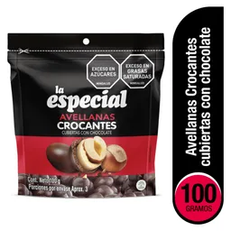 La Especial Avellanas Crocantes Cubiertas con Chocolate