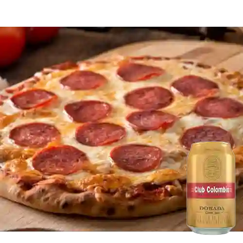 Combo Tocineta Pepperoni + Club col. Dorada Lta 330ml