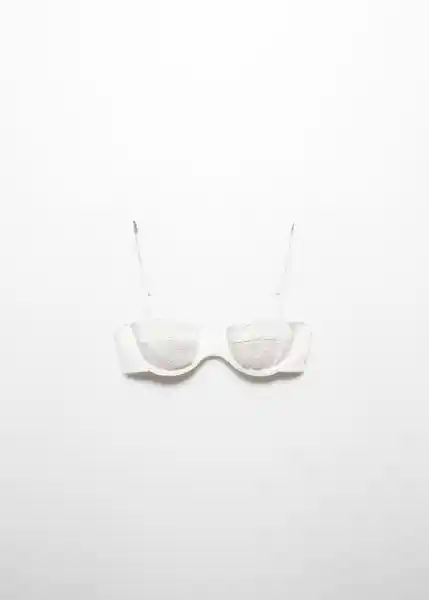 Top Bikini Adaya Blanco Talla L Mujer Mango