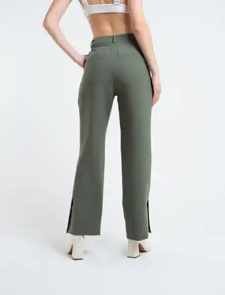 Pantalón Silvi Verde Oscuro Talla 10 Naf Naf