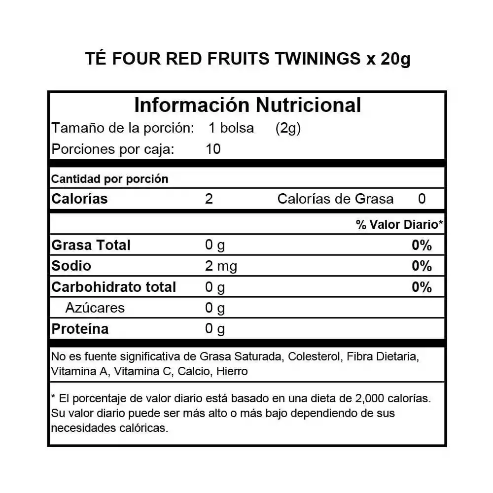 Twinings Té Negro Sabor Frutos Rojos
