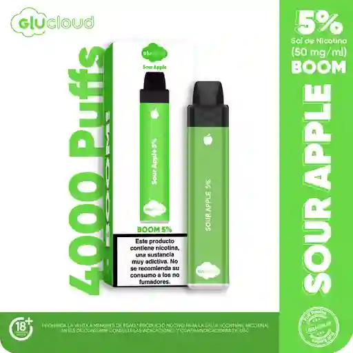 Glucloud Vape Sour Apple Boom 4000 Puff