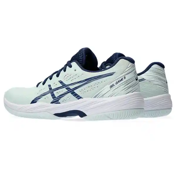 Asics Zapatos Gel-Game 9 Para Mujer Azul Talla 5.5