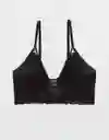 Top Bralette Aerie Negro Talla Large American Eagle