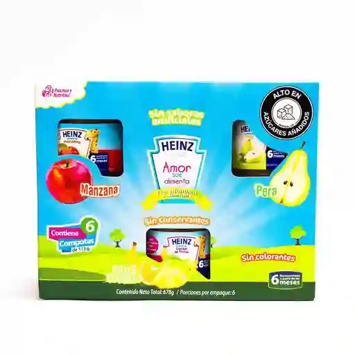 Sixpack Compotas Heinz 678 Ml