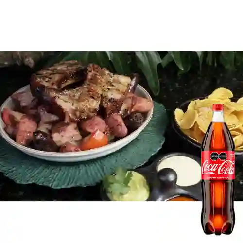 Combo Picada Llanera&Carbón 90 +Cocacola Orig 1.5l