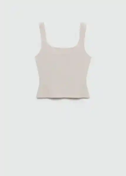 Top Bernal Crudo Talla S Mujer Mango