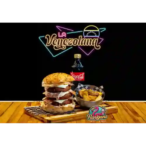 Hamburguesa Triple Venezolana