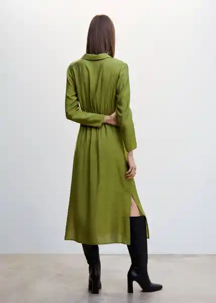 Vestido Tilly-L Verde Talla L Mujer Mango