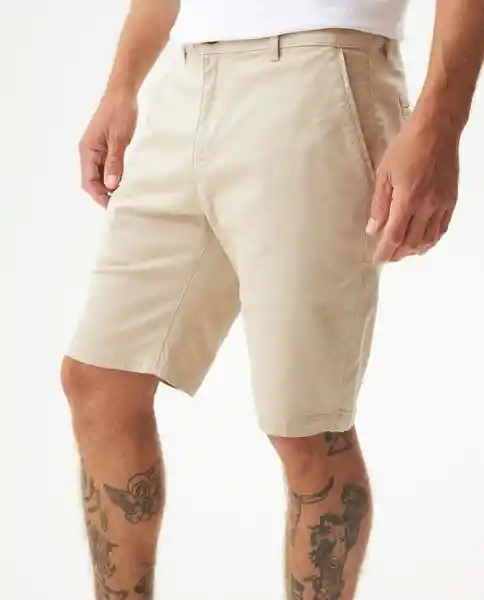 Short Colors Rocket Crudo Almidón Claro Talla 38 Chevignon