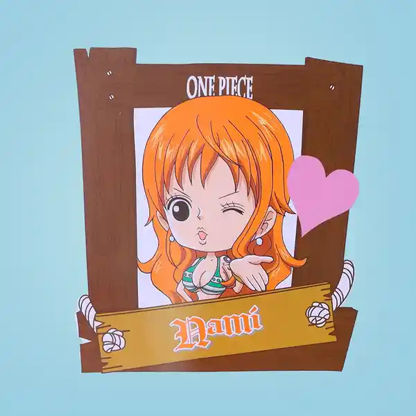 Calcomanía Nami Serie One Piece Miniso