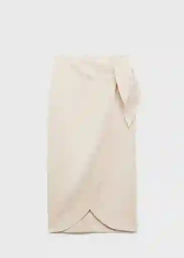 Falda Pareo Piedra Talla L Mujer Mango