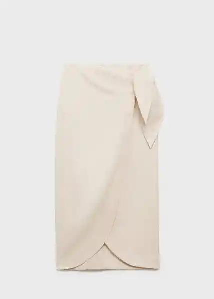 Falda Pareo Piedra Talla L Mujer Mango