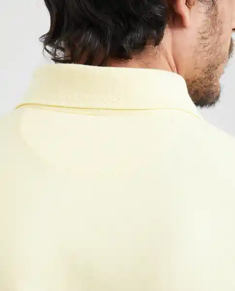 Camiseta Polo Summer Jacquard Amarillo Pastel Claro XS Chevignon