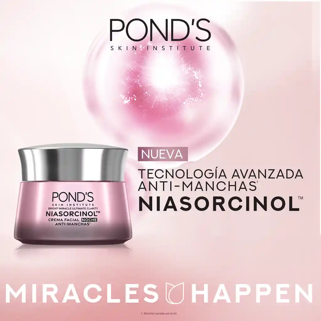 Crema Antimanchas Noche Ponds Bright Miracle con Niasorcinol 50g