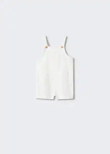 Enterizo Mono Tito Offwhite Talla 70 Niños Mango