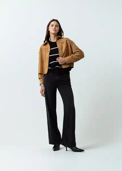 Chaqueta Mujer Camel Talla M Naf Naf