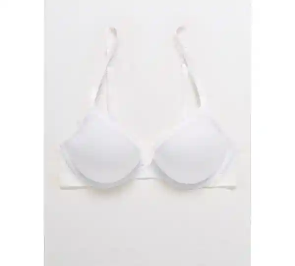 American Eagle Brasier Escotado Efecto Push up Blanco Talla 34 C