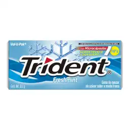 Trident Chicle Sin Azúcar Sabor Menta Fresca Pack