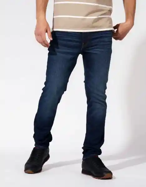 Jean Slim Hombre Azul Talla 40 American Eagle