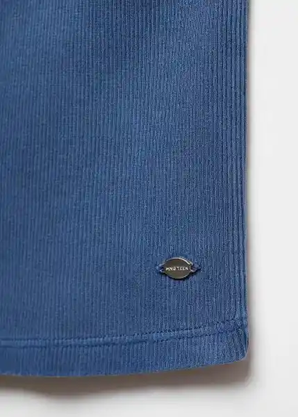 Top Mix Azul Noche Talla 20 Niñas Mango
