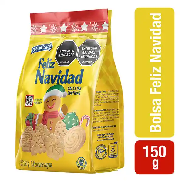 Colombina Galletas Surtida Feliz Navidad
