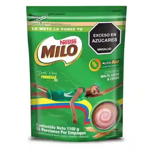 Modificador de leche MILO a base de malta y cocoa x 1100g